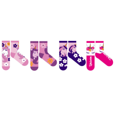 Unikornis gyerek pamut normál zokni - 4 pár/csomag - 31-34 gyerek zokni