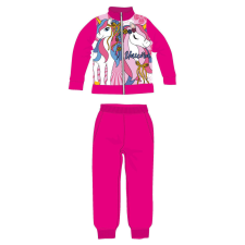 Unikornis kislány szabadidőruha - pink - 122 gyerek ruha szett