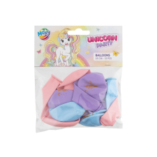  Unikornis lufi, 25 cm, 12 db party kellék