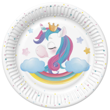 UNIKORNIS Magical papírtányér 8 db-os 18 cm party kellék