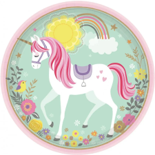  Unikornis Magical papírtányér 8 db-os 22,9 cm party kellék