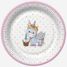UNIKORNIS Sweet papírtányér 8 db-os 22,7 cm party kellék