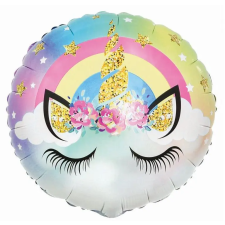 UNIKORNIS Unikornis Pastel fólia lufi 36 cm party kellék