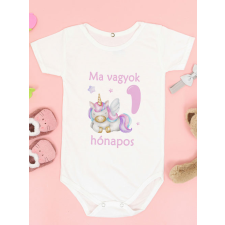 Unikornisos body kislányoknak - 1 hónapos lettem kombidressz, body