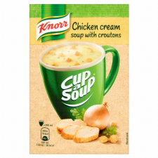 Unilever Magyarország Kft. Knorr Cup a Soup csirkekrémleves zsemlekockával 16 g alapvető élelmiszer