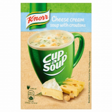 Unilever Magyarország Kft. Knorr Cup a Soup sajtkrémleves zsemlekockával 22 g alapvető élelmiszer