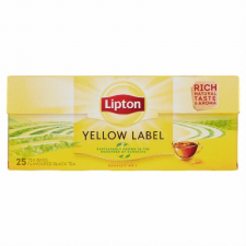 Unilever Magyarország Kft. Lipton Yellow Label ízesített fekete tea 25 filter 50 g tea