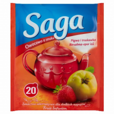 Unilever Magyarország Kft. Saga birsalma-eper ízű gyümölcstea 20 filter 34 g tea