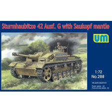  Unimodels Sturmhaubitze 42 Auf.G w. Saukopf mantle 1:72 (UM288) makett