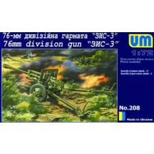  Unimodels Zis 3, 76 mm Soviet Gun 1:72 (UM208) makett