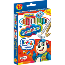 UNIPAP Bambino: Jumbo színes ceruza 12db-os szett hegyezővel színes ceruza