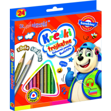 UNIPAP Bambino Trix Pencils 24db-os háromszög alakú színes ceruza készlet, Többszínű színes ceruza