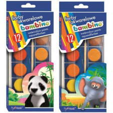 UNIPAP Bambino: Vízfesték szett 12 színnel kréta, festék és papír