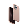 Uniq Apple iPhone 16 Pro, Szilikon tok, közepesen ütésálló, cserélhető hátsó kamera keret, Magsafe töltővel kompatibilis, Uniq Lino Hue, rózsaszín