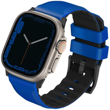 Uniq Apple Watch 1-6, SE (42 / 44 mm) / Watch 7-8 (45 mm) / Watch Ultra (49 mm), szilikon pótszíj, Uniq Linus, kék okosóra kellék
