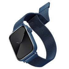 Uniq Apple Watch 4/5/6/7/SE, okosóra szíj, fém, kék, 42/44/45mm, UNIQ okosóra kellék
