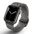 Uniq Apple Watch 4/5/6/7/SE, okosóra szíj, szürke, fonott, 42/44/45mm, UNIQ
