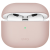 Uniq Bluetooth fülhallgató töltőtok tartó, szilikon, vezeték nélküli töltés támogatás, Apple AirPods 3 kompatibilis, Uniq Lino, rózsaszín