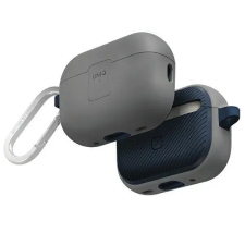 Uniq Clyde Apple AirPods Pro 2 tok karabinerrel, szürke-kék fülhallgató, fejhallgató tok