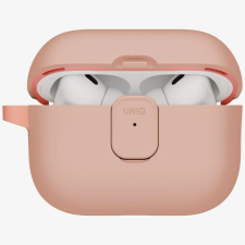 Uniq Clyde Apple AirPods Pro 3 tok karabinerrel, rózsaszín fülhallgató, fejhallgató tok
