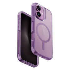 Uniq Combat Magclick Charging tok iPhone 16 - átlátszó rózsaszín szegéllyel tok és táska