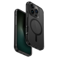Uniq Combat Magclick Charging tok iPhone 16 Pro Max - átlátszó fekete szegéllyel tok és táska