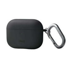 Uniq Egyedi tok Nexo AirPods Pro 2 gen + fülakasztók szilikonszürke/szénszürke fülhallgató, fejhallgató tok
