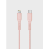 Uniq Flex USB-C apa 2.0 - Lightning apa Adat és töltőkábel - Rózsaszín (1.2m)