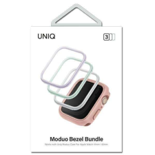 Uniq Frame tok Apple Watch 4/5/6/7/8/9/SE/SE/SE2 40/41mm - 3 db-os - zsálya-orgona-fehér színű mobiltelefon kellék
