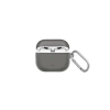 Uniq Glase Apple Airpods (3. gen) tok, fekete-átlátszó