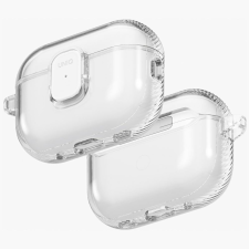 Uniq Glase Pro Apple AirPods Pro 3 tok karabinerrel, átlátszó fülhallgató, fejhallgató tok