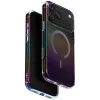 Uniq Iridescia tok iPhone 17 Pro Max Magclick Charging éjféli kvarc