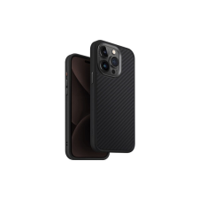 Uniq Keva Apple iPhone 15 Pro Max Magsafe Szilikon tok, karbon fekete tok és táska