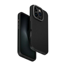Uniq Keva, Apple iPhone 16 Pro, Fekete, Műanyag-Szilikon, Mobiltelefon tok tok és táska