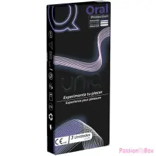 Uniq - latexmentes orál óvszer (3db) óvszer