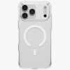 Uniq Lifepro Xtreme Magclick Apple iPhone 18 Pro / 17 Pro tok párnázott sarkakkal, MagSafe, átlátszó-fehér