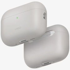 Uniq Lino Apple AirPods Pro 3 szilikon tok, bézs fülhallgató, fejhallgató tok
