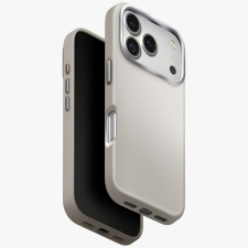 Uniq Lyden Apple iPhone 17 Pro Max MagSafe Bőr tok, ezüst tok és táska