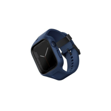 Uniq Monos Apple Watch 44/45mm hibrid szíj + tok, kék okosóra kellék