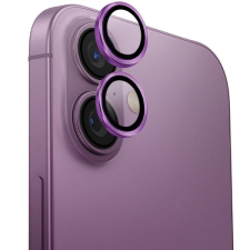 Uniq Optix alumínium kamera lencse védő üveg rózsaszín szegéllyel iPhone 16 / 16 Plus mobiltelefon kellék