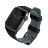 Uniq pasek Linus Apple Watch Series 4/5/6/7/8/SE/SE2 38/40/41mm. Airosoft szilikon fekete
