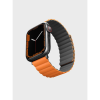Uniq Revix Apple Watch 45/44/42mm mágneses szilikon szíj szürke-narancssárga (62292) (uniq62292) - Szíj