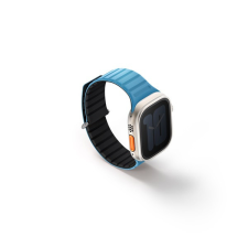 Uniq Revix Evo mágneses Apple Watch szíj, 49/45/44/42MM, kék/fekete okosóra kellék