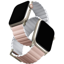 Uniq Revix Premium Edition Reversible Magnetic Apple Watch 41 / 40 / 38mm - rózsaszín, fehér okosóra kellék