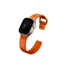 Uniq Stride KFM Apple Watch 49mm gumis szilikon szíj, narancs okosóra kellék