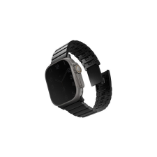 Uniq Strova Magsafe Apple Watch állítható szíj, 49/45/44/42MM, fekete okosóra kellék