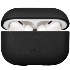 Uniq Terra valódi bőrtok AirPods Pro 2-höz - fekete fülhallgató, fejhallgató tok