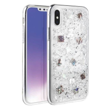 Uniq Tok Lumence Clear iPhone Xs Max ezüst tok tok és táska