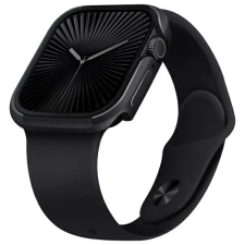 Uniq Valencia tok Apple Watch Series 46mm éjfekete színben okosóra kellék