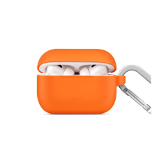 Uniq Vencer Apple Airpods Pro 2 tok + nyakbaakasztó, naracssárga fülhallgató, fejhallgató tok